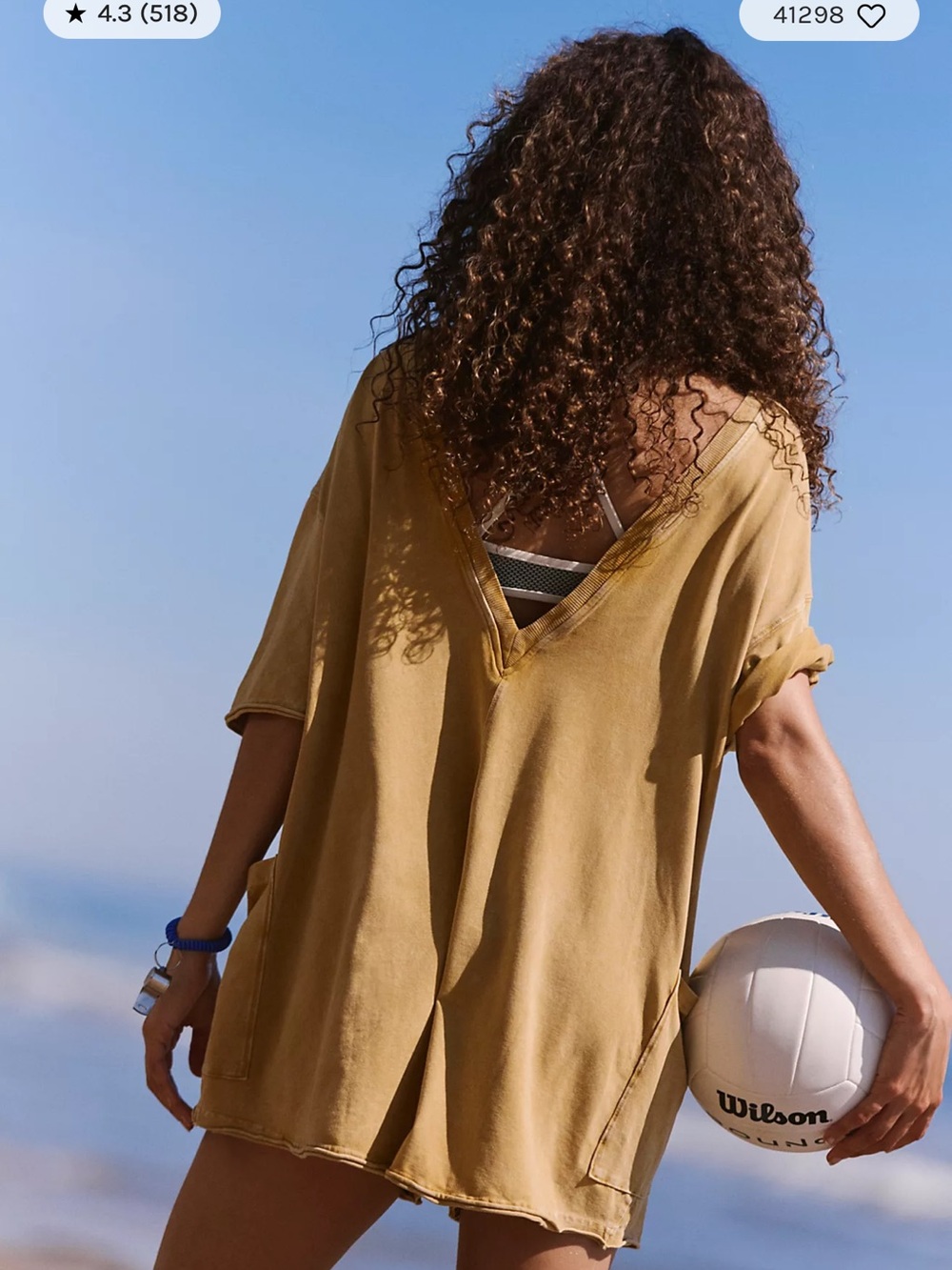 Free people V‑Neck Swim Cover-Up